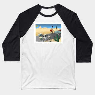 A play on the oldest theme there is. Desert Crawler. Baseball T-Shirt